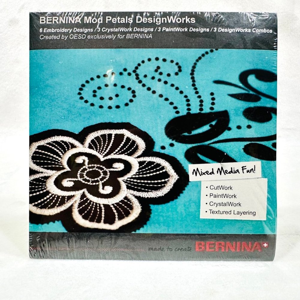 Bernina Mod Petals DesignWorks CD by OESD - New/Sealed